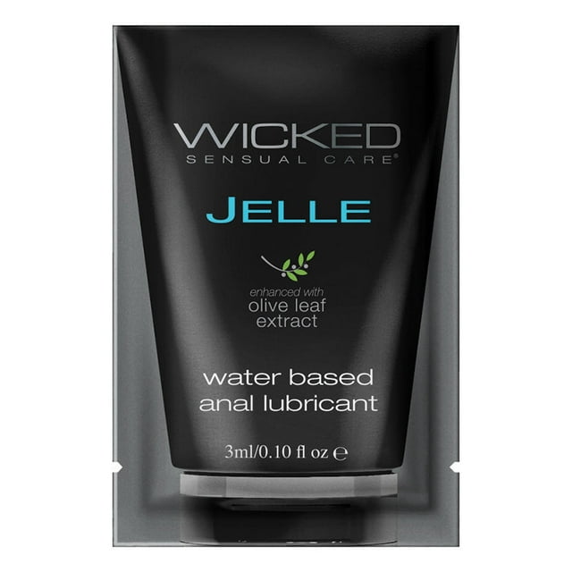 Wicked Jelle Anal Water Based Personal Lubricant, Original, 3 ml
