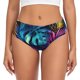 thumbnail image 1 of Balery Colorful Tropical Leaves Ropa Interior de Algodón para Mujer con Dibujo – Braguitas Cómodas y Elásticas, Estilo Clásico-X-Large, 1 of 6