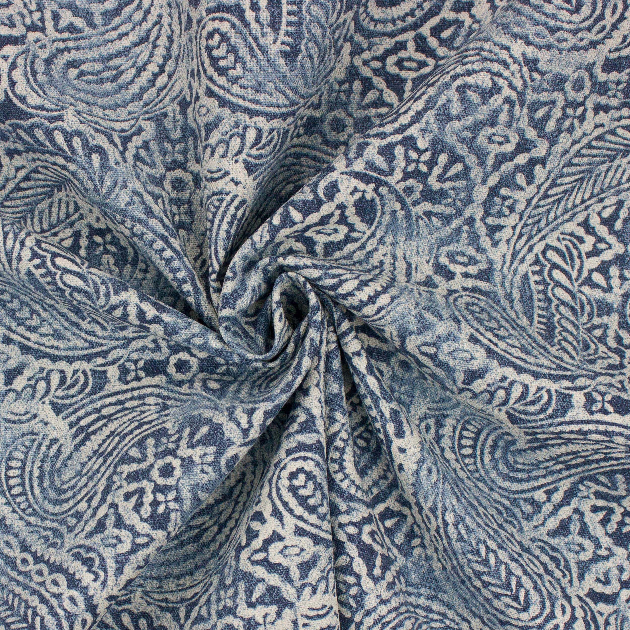 (2 pack) Better Homes & Gardens 100% Cotton Paisley Blue, 2 Yard Precut Fabric
