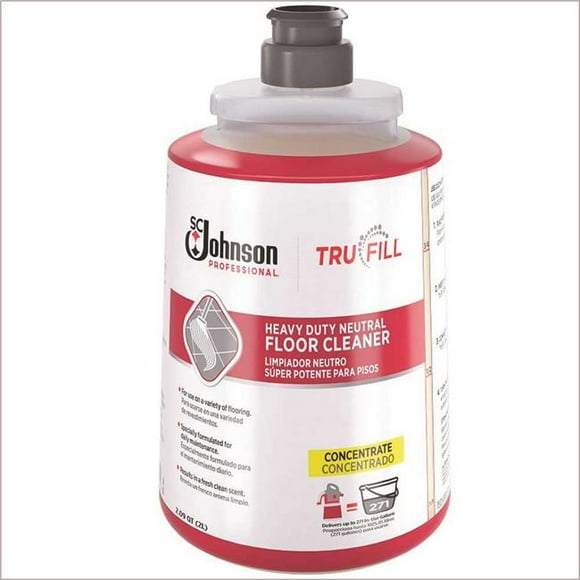 SC Johnson Professional 684502 2 Litre TruFill Heavy Duty Neutral Floor Cleaner Concentrate Cartridge