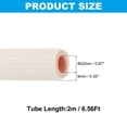 thumbnail image 2 of Tubo de espuma aislante para tuberías, tubo de espuma aislante de preservación de calor de 7/8" para juego de tuberías de cobre de mini split, 6.56 pies (2 m), blanco/rosa, 2 of 7