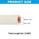 thumbnail image 2 of Tubo de espuma aislante para tuberías, tubo de espuma aislante de preservación de calor de 7/8" para juego de tuberías de cobre de mini split, 6.56 pies (2 m), blanco/rosa, 2 of 7