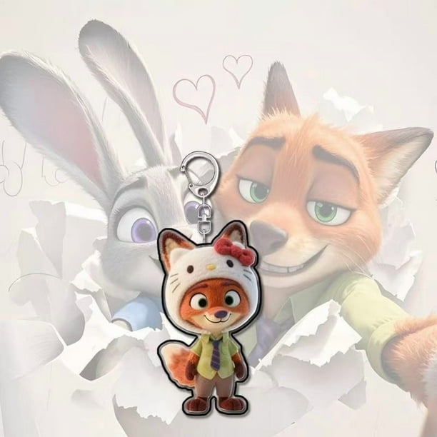 Cute Zootopia Judy Nickelodeon Acrylic Backpack Keychain/Couple Gift Charm