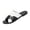 White, variant on HTHLVMD Open-Toe Flat Shoes, Crisscross Strap Summer Slides, Women Shoes Slip On, Beach Sandals, Color Block Slide Sandals, Women's Dressy Flat Sandals Comfortable Slip-On Slide Sandals, White 7.5