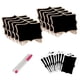 thumbnail image 1 of Mini Pizarras De Madera Letreros Soporte Caballetes Tarjetas De Lugar Pizarras Rectangulares Pequeñas Pizarra Bodas Fiestas De Cumpleaños Tablero De Mensajes Letreros Decoraciones Para Eventos 15 Pcs Moyic  HA015615-00, 1 of 6