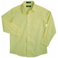 thumbnail image 2 of French Toast School Uniform Big Boys Husky Long Sleeve Poplin Dress Shirt 34149-14Husky (Yellow), 2 of 3