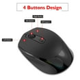 thumbnail image 2 of New rechargeable 2.4G wireless mouse mute laptop desktop office mouse black, 2 of 7
