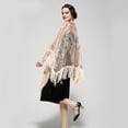 thumbnail image 7 of Women Evening Cape Soft Satin Evening Scarves Wedding Bridal Cape Shawl Wraps Sequin Evening Cape Gatsby Party Bridal Shawl For Evening Dresses, 7 of 7