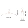 thumbnail image 3 of 2. Compact Garment Hanger With Quick-Fold Mechanism, Closet Storage For Home And Apartment Living, 3 of 8