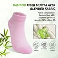thumbnail image 6 of Ankle Diabetic Socks for Men and Women, PUTUO Non-Slip Bamboo Viscose Socks, Super Soft Loose Breathable Grippy Socks for Women, Durable with Seamless Toe and Non-Binding Top, 6 Pairs, 6 of 7
