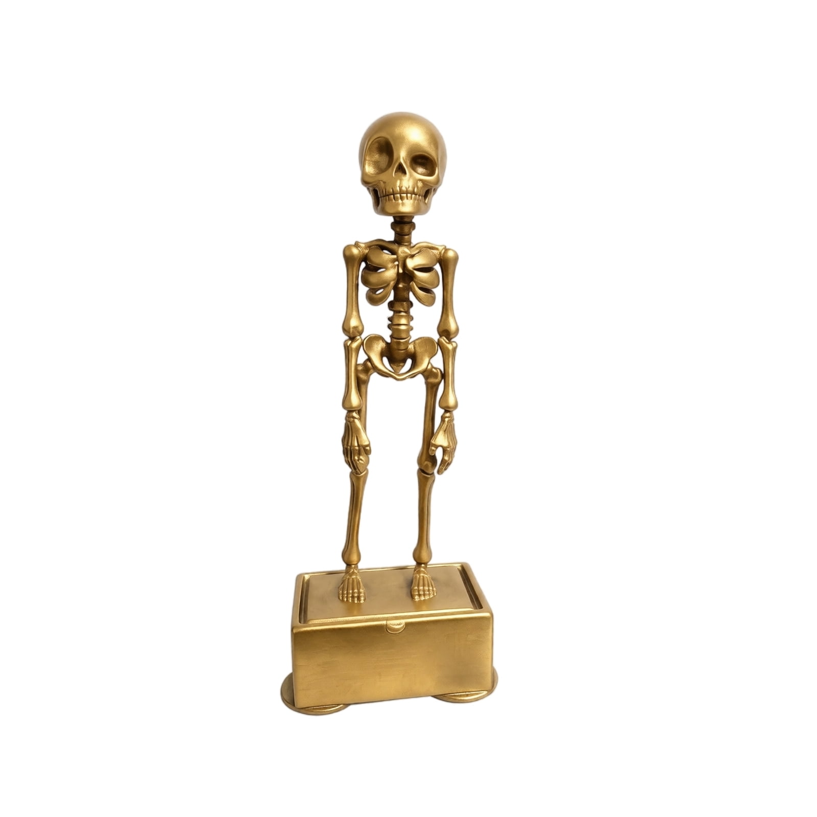 Dancing Skeleton Aquarium Bubbler Halloween Dynamic Skeleton Fish Tank Ornament Air Bubbler Decor Ornament for Aquarium Fish Tank Safe for All Fish Lovers Glod