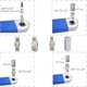 thumbnail image 5 of Llave de extensión acodada, herramienta multifuncional, trinquete, diseño compacto, para mecánica, reparación de automóviles, uso intensivo, accesorio automotriz Blaxill, 5 of 9