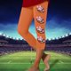 thumbnail image 1 of MKLEKYY Leggings deportivos con estampado de rugby para mujer, de moda informal, pantalones de yoga, leggings capri 1869, 1 of 3