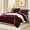 Burgundy, variant on Plush King Size Comforter Set Light Taupe, Flannel Velvet Comforter Sets 7 Pieces Bed in a Bag, Soft Warm Winter Bedding Set with Sheets, Pillowcases & Shams