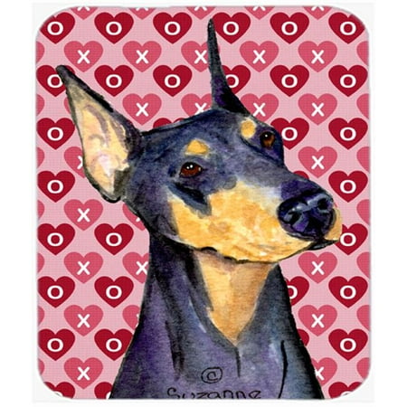 UPC 652513552271 product image for Doberman Hearts Love And Valentines Day Portrait Mouse Pad, Hot Pad Or Trivet | upcitemdb.com