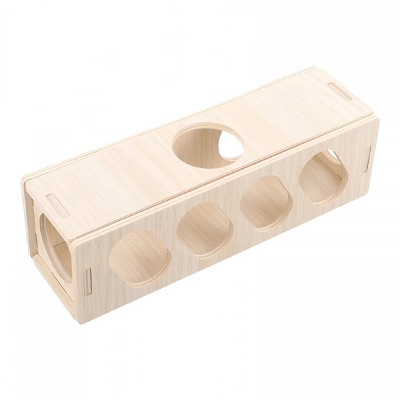 ACDANC Wooden House for Rats and Small Animals, Hamster Hideout, Rat Hideout, Hamster Tunnel