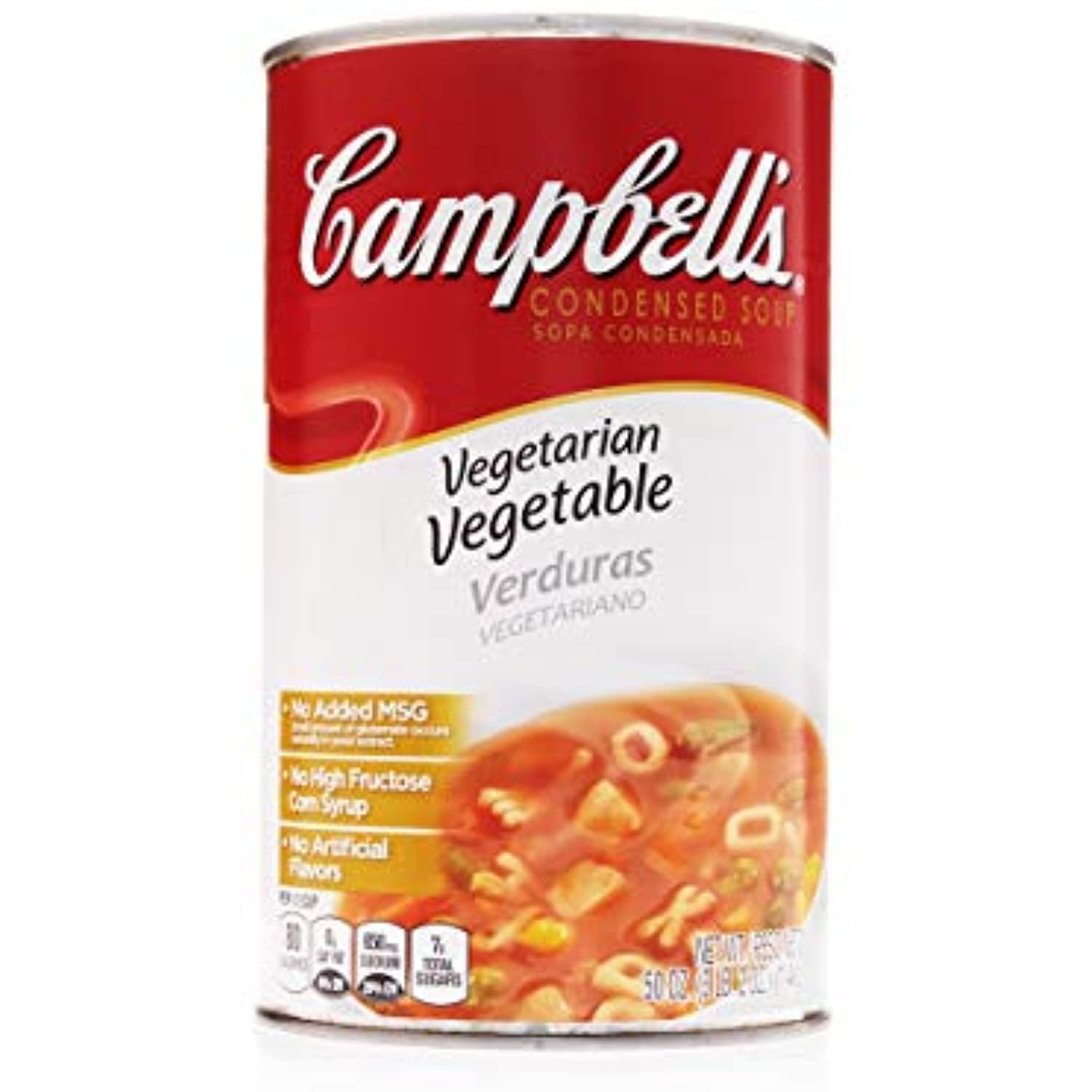 Campbells Classic Condensed Vegetarian Vegetable Alphabet Soup, 12 Pack