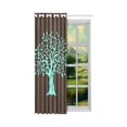 thumbnail image 2 of YUSDECOR Rideau de Fenêtre Chêne Vert Magnifique Salon, Chambre à Coucher 52x84 Pouces, 2 of 3