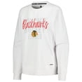 thumbnail image 2 of Women's MSX by Michael Strahan White Chicago Blackhawks Millie Raglan Pullover Sweatshirt, 2 of 3