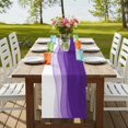 thumbnail image 4 of Table Runners 90 Inches Long Dress Scarves, Purple Waves Farmhouse Coffee/Dining/Kitchen Table Runner for Living Room, Ombre Abstract Art Gradient Modern 13x90 Inch, 4 of 9