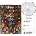 thumbnail image 2 of Happy Birthday Blanket Gifts for Women Girls, 50x60in,Festival Party Decor,Christian Religious Love Blankets, Unique Gift Ideas for Mom Sister Grandma Wife Female,Soft Cozy Lightweight Throw, 2 of 5