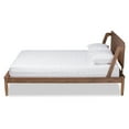 thumbnail image 3 of Baxton Studio Sadler Queen Size Mid-Century Modern Wood Platform Bed, Ash Walnut, 3 of 10