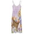 thumbnail image 5 of Easter Bunnies Rabbits Design Sleeveless Dress Woman Fashion Long Dresses Women's Summer Suit Dress 2025, 5 of 7