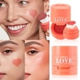 thumbnail image 4 of EARKITY Liquid Blush Compact with Air Cushion, Buildable Blendable Soft Cream Blush Makeup for Cheeks, Stamp Blush with a Heart-shaped Applicator, Dewy Finish, 4 of 4