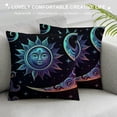 thumbnail image 3 of Nawypu Pillow Covers Cases Purple Sun Moon Stars,Double-Sided Pattern Square Pillow Covers Sofa Cushion Covers for Living Room, 3 of 5