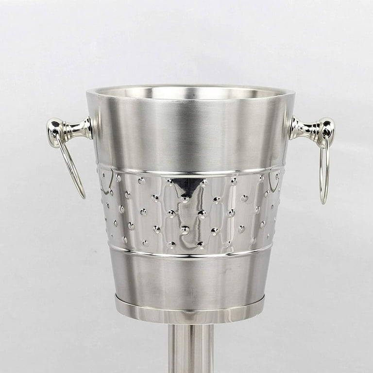 Large Champagne Glass Premium Aluminum Free Standing Nickel Plated Wine  Chiller | Wine Coolers & Cellar With Ice Bucket | Kitchen & Bar Wares |  Nagina