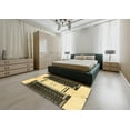 thumbnail image 4 of Ahgly Company Indoor Rectangle Abstract Dark Brown Abstract Area Rugs, 7' x 10', 4 of 6