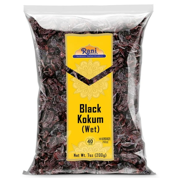 Rani Black Kokum (Wet) Garcinia Indica 7oz (200g) ~ All Natural | Gluten Friendly | Vegan | NON-GMO | Kosher | No Salt or fillers | Indian Origin