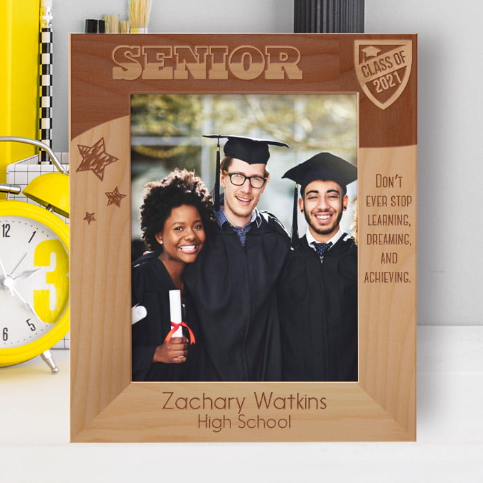 Personalised Graduation Photo Frame 4x6 5x7 8x10 Wooden Silver Graduation Gift 