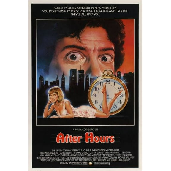 After Hours Movie Poster Giclee Print Reprint 27inx40in for any room 27x40 Square Adults AB Posters