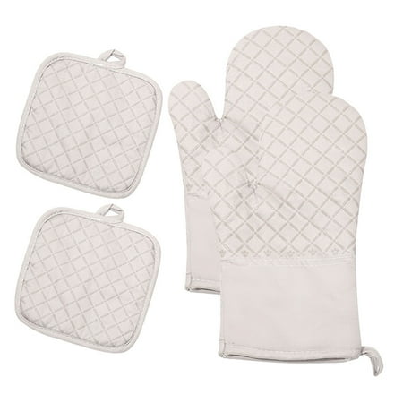 

dido 4 Pieces/Set Oven Gloves Mittens Heats Resistant Mitts Kitchen Accessories