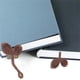 thumbnail image 1 of Brotes de hojas tejidos a mano en crochet Accesorios de crochet multifuncionales Marcapáginas para ratones de biblioteca Accesorios y lazos únicos para auriculares Un tejido, 1 of 4