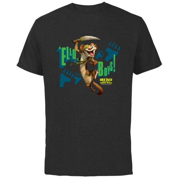 The Ice Age Adventures of Buck Wild ’Ello Boys - Short Sleeve Cotton T-Shirt for Adults - Customized-Black