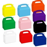 36 Pack Party Favor Boxes, Gift Treat Bags, Rainbow Gable Boxes for Birthday Decorations Supplies Favors, Colorful Dessert Candy Goodies Bulk Box DIY