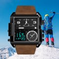 thumbnail image 4 of Reloj deportivo digital Pantalla LED Reloj de cuarzo de moda Impermeable Zona horaria múltiple, 4 of 8