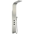thumbnail image 4 of ANZZI Arc 64-inch 2-Jetted Full Body Shower Panel with Heavy Rain Shower in Brushed Steel, 4 of 5