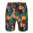 thumbnail image 3 of Goofa Colored Guitars Printed Mens Swim Trunks Summer Quick Dry Short Beach Swimwear Bathing Suits-XX-Large, 3 of 9