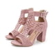 thumbnail image 4 of Sandalias de boca de pez hueca con tacones altos gruesos para mujer Wmkox8yii hfjk3412, 4 of 8