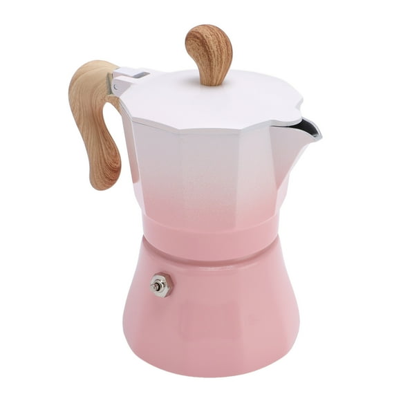 Classic Stovetop Espressos and Coffee Maker, 150ml Pot for Italian and Cuban Cafe Brewing Greca Coffee Maker Cafeteras, Single Valve Aluminum Coffee Machine for Lovers Beginners