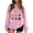 Pink1, variant on yillto Women Sweatshirts Crewneck Pullover Hearted Printed Long Sleeve Oversized Causal Sweatshirt