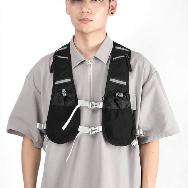 Chaleco Hidratación para Correr Mochila Ciclismo Ligera Con Múltiples Bolsillos Hombres Y Mujeres