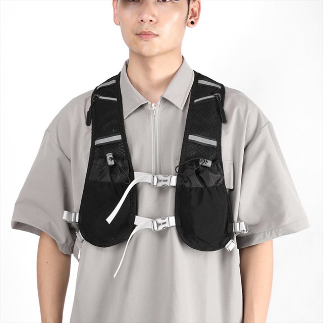 Chaleco Hidratación para Correr Mochila Ciclismo Ligera Con Múltiples Bolsillos Hombres Y Mujeres