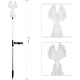 Solar Lights Outdoor Holiday Decor Garden with Fiber Optic Angel Yard