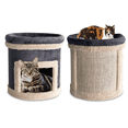 thumbnail image 1 of Casa Cama Para Gatos y Rascador 2 Niveles JUMBO Todo en 1 GOLDEN KING Castillo Jumbo 2 Niveles con Rascador, 1 of 7