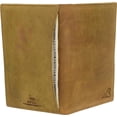 thumbnail image 6 of RFID Blocking Premium Vintage Leather Long Bifold Credit Card ID Wallet Dark Beige, 6 of 7