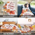 thumbnail image 2 of Yayeee Throw Blanket for Couch Soft Warm 60" x 80" Sofa Chair Bed Decoration, Leaves Pattern, 2 of 7